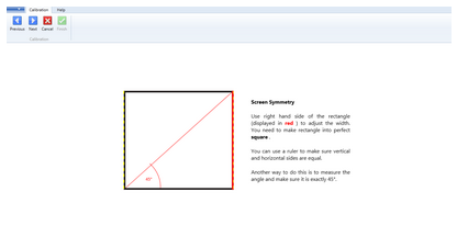Calibration — distance measurement