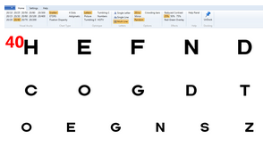Letters optotype